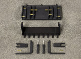 1:32 Scale Britains JCB 3CX Plastic 4in1 bucket kit with teeth.