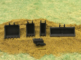 1:35 Scale Plastic Rear Bucket Set with hitch for the Joal JCB 4CX