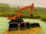 1:50 Scale Plastic 40+Ton Bucket set with Quick Hitch choice